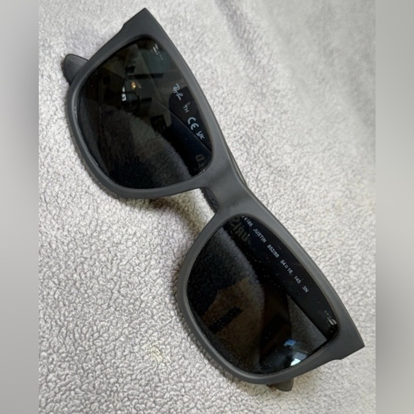 RAY BAN JUSTIN RB4165 852/88 54-16 MATTE GRAY FRAME ONLY $176 - Picture 2 of 12